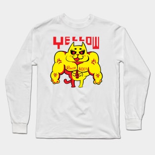 TABCxon #053 Metal Cat Yellow Long Sleeve T-Shirt